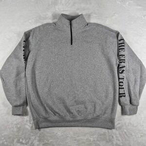 Taylor Swift Quarter Zip Sweatshirt Gray Size Large The Eras Tour Official Merch